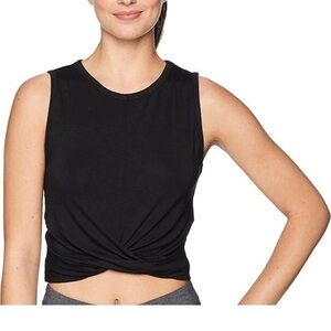 Alo Cover Twist Front Cropped Tank Top S